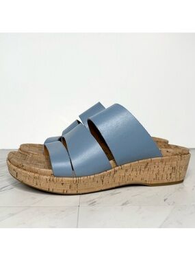 Kork Ease Menzie Blue Leather Cork Sandal 10M